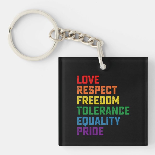 Kärlek Respekt Frihet Tolerans Jämlikhet Stolthet (Framsidan)