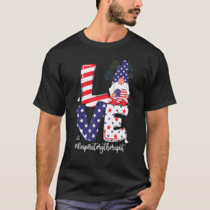 Kärlek: respiratorisk terapi Gnome Doc 4 juli T Shirt