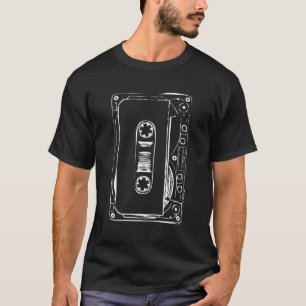 Kärlek Retro Mixtape 80'S Blank kassettbandspatent T Shirt