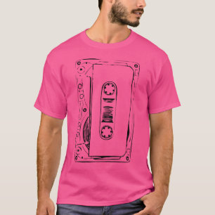 Kärlek Retro Mixtape 80'S Blank kassettbandstransp T Shirt