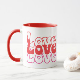 Kärlek Retro Valentine Mugg