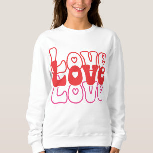 Kärlek Retro Valentine T Shirt