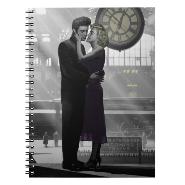 Kärlek retur anteckningsbok med spiral (Framsidan)