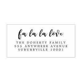 Kärlek Returadress  Wooden Frimärke Stämpel