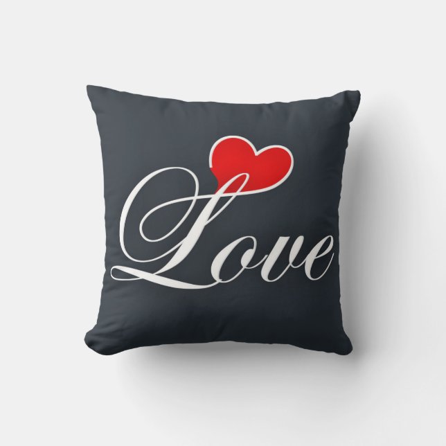 Kärlek Reversible Decorative Pillow Kudde (Framsida)