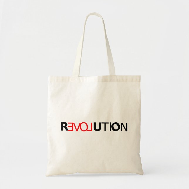 Kärlek Revolution Bag Tygkasse (Framsidan)