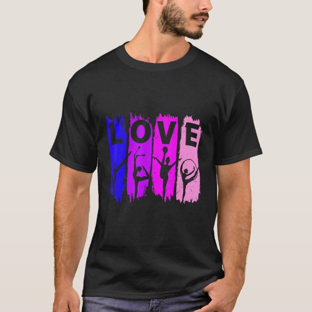 Kärlek Rhythmic Gymnastics T Shirt (Framsida)