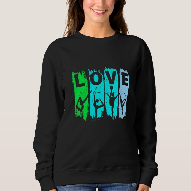 Kärlek Rhythmic Gymnastics T Shirt (Framsida)
