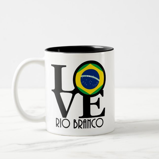KÄRLEK Rio Branco 11oz Två-Tonad Mugg (Vänster)