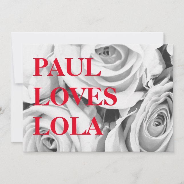 KÄRLEK ro rosa Blommor bouquet, bakgrund Julkort (Framsida)