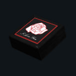 Kärlek Ro Smyckeskrin<br><div class="desc">Säg att jag kärlek med söt ro smyckeskrin. Använda den här trälådan för att lagra smycken, keepsakes, bröllop ring osv... designen kommer från originalteckningar.</div>