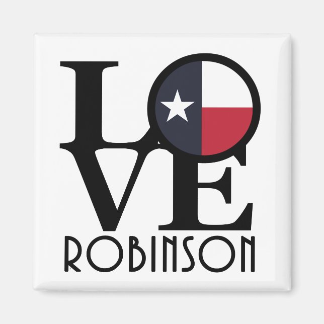 KÄRLEK Robinson Texas Magnet (Framsidan)