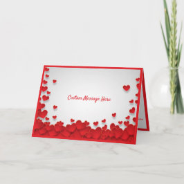 Kärlek & Röda Hjärtan Alla Hjärtans Dags Romans Kort