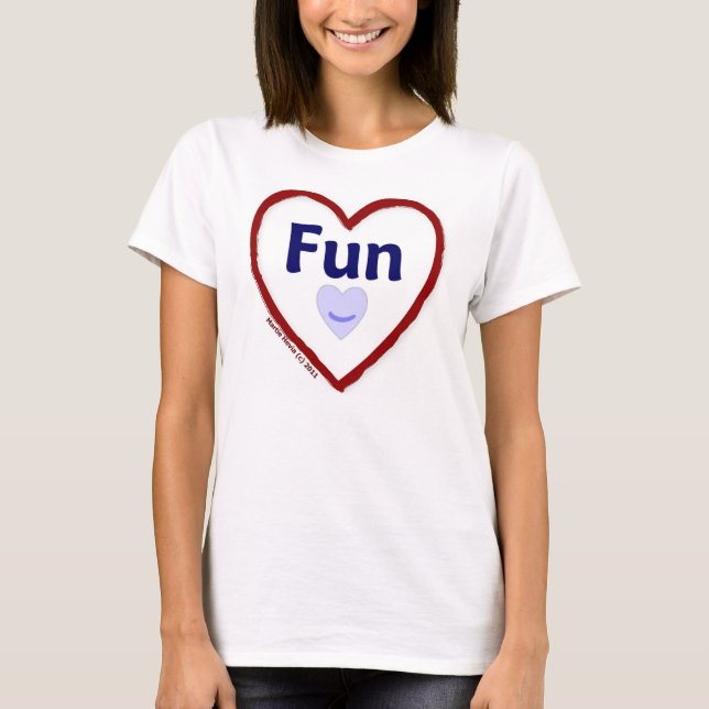 Kärlek Roligt Tee Shirt (Framsida)
