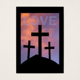 KÄRLEK - Romans 5:8 dragkort / Visitkort