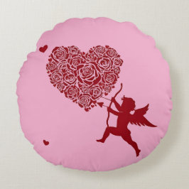 Kärlek & Romantik - Alla hjärtans dag Speciell Rund Kudde