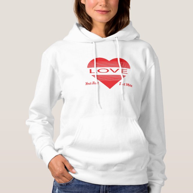 Kärlek & Romantik Konceptdesign med Hjärt Element T Shirt (Framsida)