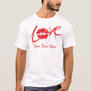 Kärlek & Romantik Konceptdesign med Hjärt Element T Shirt