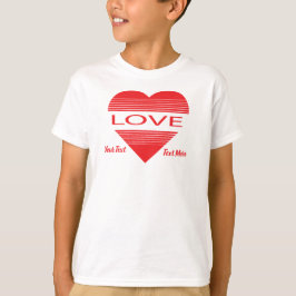Kärlek & Romantik Konceptdesign med Hjärtelement T Shirt