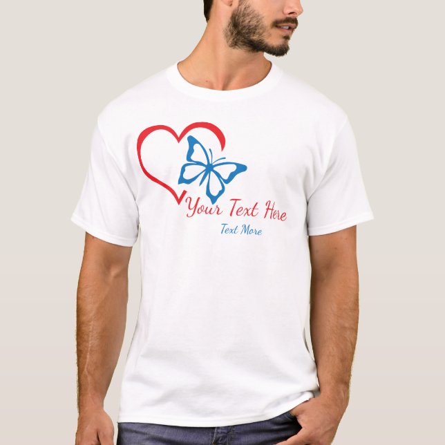 Kärlek & Romantik konceptdesign med hjärtelement T Shirt (Framsida)