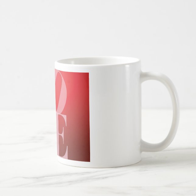 Kärlek Romantik Red Rosa Kaffemugg (Höger)