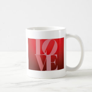 Kärlek Romantik Red Rosa Kaffemugg