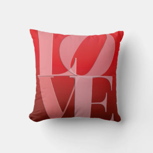 Kärlek Romantik Red Rosa Kudde
