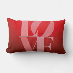 Kärlek Romantik Red Rosa Lumbarkudde