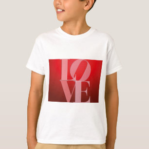 Kärlek Romantik Red Rosa T-shirt