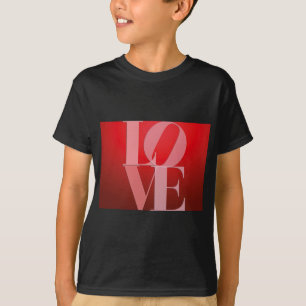 Kärlek Romantik Red Rosa Tee