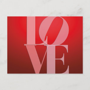 Kärlek Romantik Red Rosa Vykort