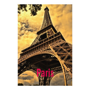 Kärlek & Romantik stad Paris Eiffel Torn Frankrike Fototryck