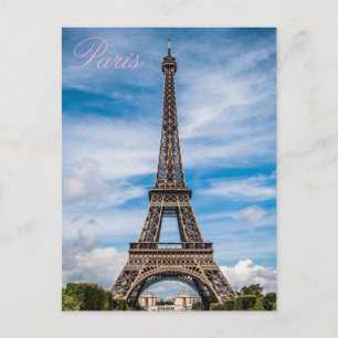 Kärlek & Romantik stad Paris Eiffel Torn Frankrike Vykort