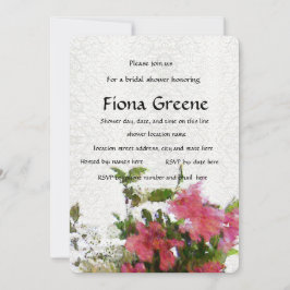 Kärlek Rosa Azalea inbjudningskort för möhippan sn