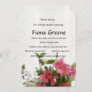 Kärlek Rosa Azalea inbjudningskort för möhippan sn