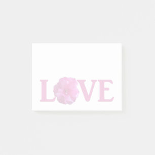 Kärlek Rosa Flower Post it Notes Post-it Block