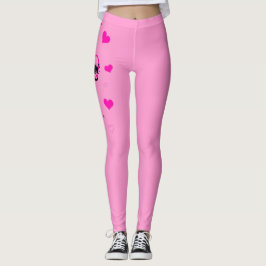 Kärlek Rosa Leggings