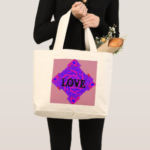 KÄRLEK ROSA MANDALA JUMBO TYGKASSE