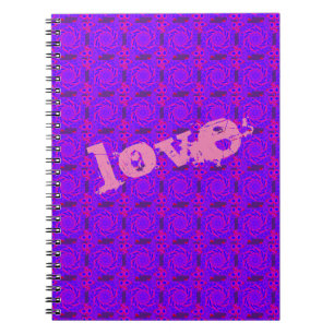 KÄRLEK ROSA MANDALA NOTEBOOK ANTECKNINGSBOK