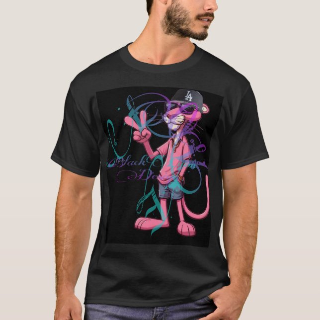 Kärlek rosa panter T-Shirt (Framsida)