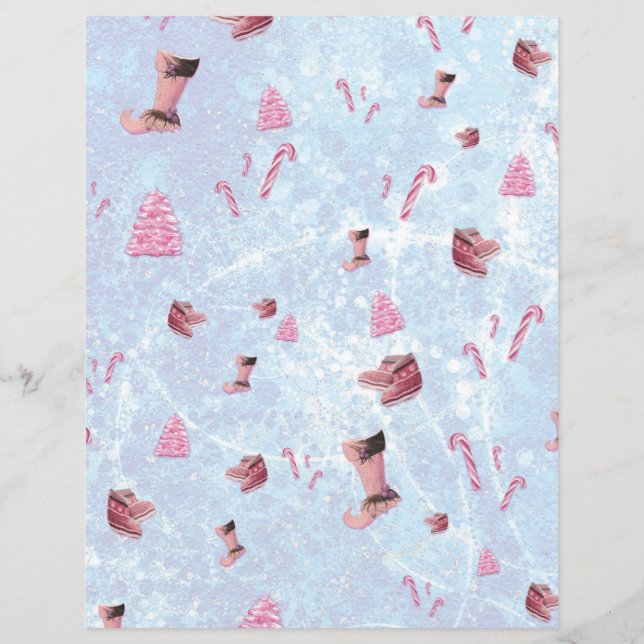 Kärlek Rosa - Papper julskrapbok (Framsida)