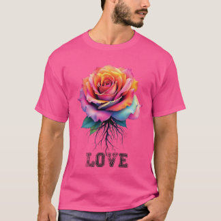 Kärlek Rosa T Shirt