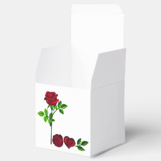 KÄRLEK Rose Favor Box – Handmålad konst Presentaskar