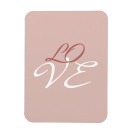 Kärlek Rose Guld Färg Kalligrafi Skrift Magnet