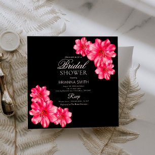 Kärlek Rosy Flowers Modern Möhippa Inbjudningar