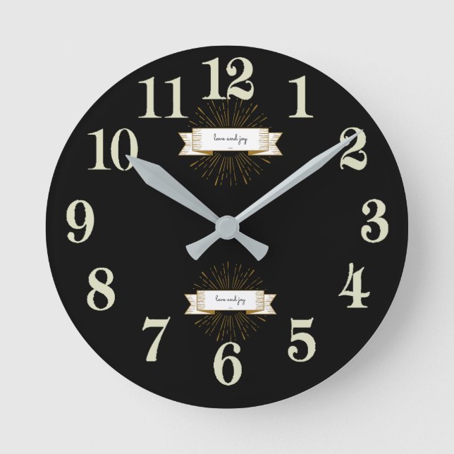 &Kärlek Rund Klocka (Framsida)