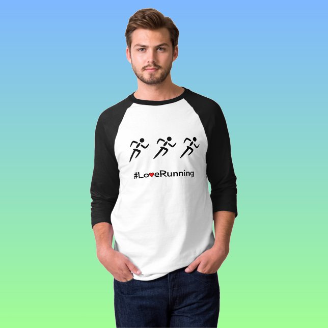 Kärlek Running-slogan-springer Tee Shirt (Skapare uppladdad)