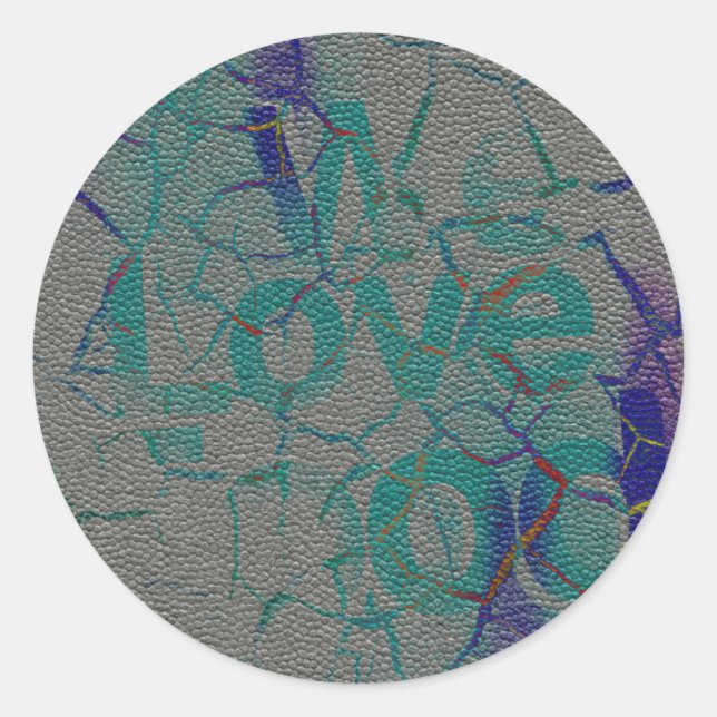 Kärlek Runt Klistermärke (Framsida)