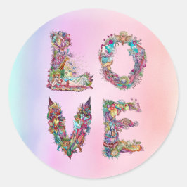 KÄRLEK RUNT KLISTERMÄRKE