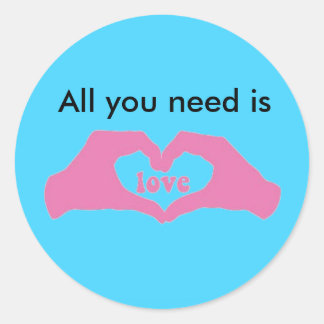 Kärlek Runt Klistermärke